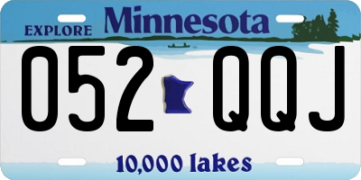MN license plate 052QQJ