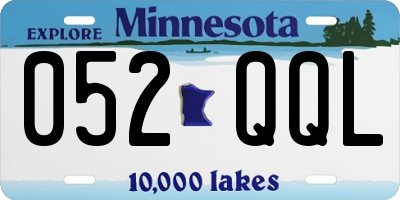 MN license plate 052QQL