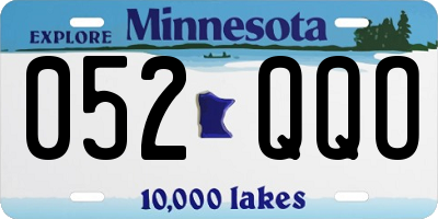 MN license plate 052QQO
