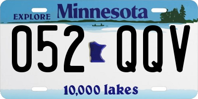 MN license plate 052QQV