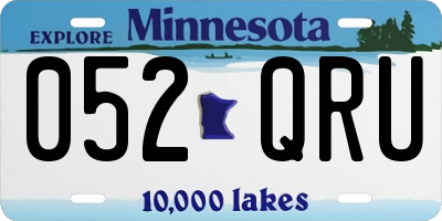 MN license plate 052QRU