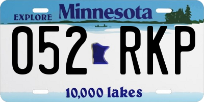 MN license plate 052RKP
