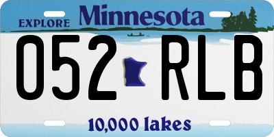 MN license plate 052RLB