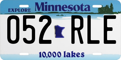MN license plate 052RLE