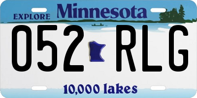 MN license plate 052RLG