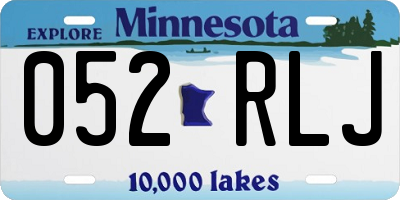 MN license plate 052RLJ