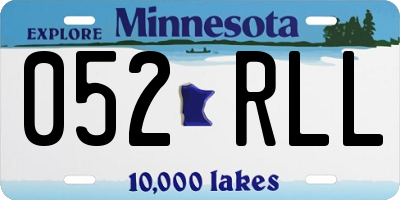 MN license plate 052RLL