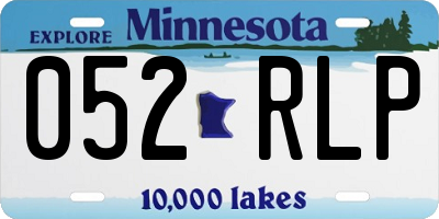 MN license plate 052RLP