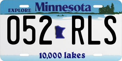 MN license plate 052RLS
