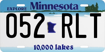 MN license plate 052RLT