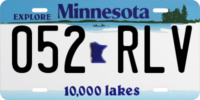 MN license plate 052RLV