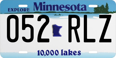 MN license plate 052RLZ