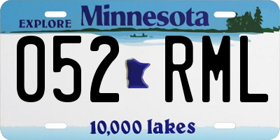 MN license plate 052RML
