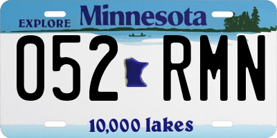 MN license plate 052RMN