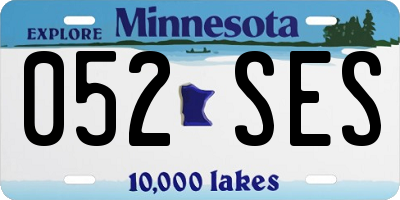MN license plate 052SES