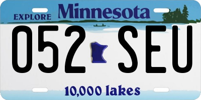 MN license plate 052SEU