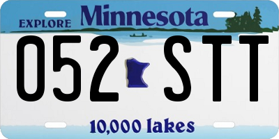 MN license plate 052STT
