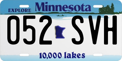 MN license plate 052SVH