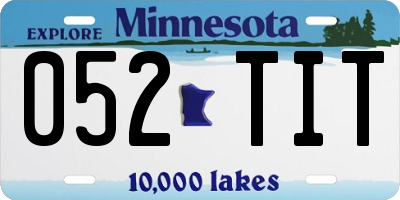 MN license plate 052TIT
