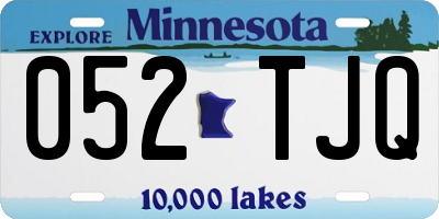 MN license plate 052TJQ