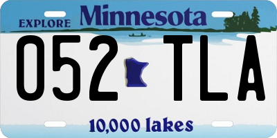 MN license plate 052TLA