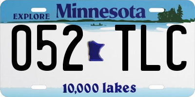 MN license plate 052TLC