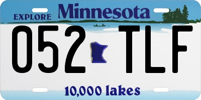 MN license plate 052TLF
