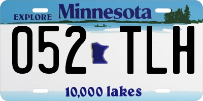 MN license plate 052TLH