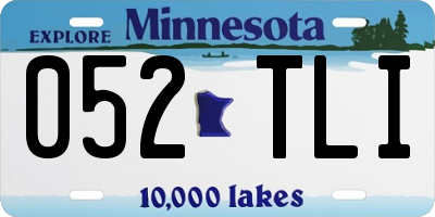 MN license plate 052TLI