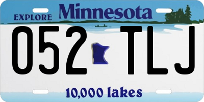 MN license plate 052TLJ