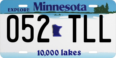 MN license plate 052TLL