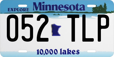 MN license plate 052TLP