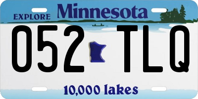 MN license plate 052TLQ