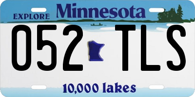 MN license plate 052TLS