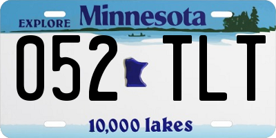 MN license plate 052TLT
