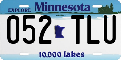 MN license plate 052TLU