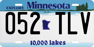 MN license plate 052TLV
