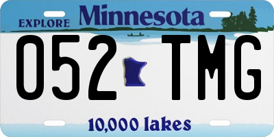 MN license plate 052TMG