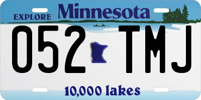 MN license plate 052TMJ