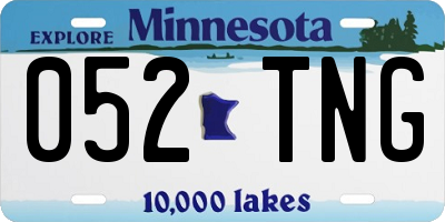 MN license plate 052TNG