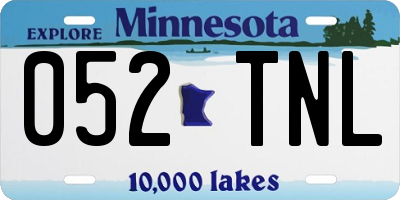 MN license plate 052TNL