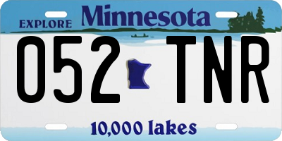 MN license plate 052TNR