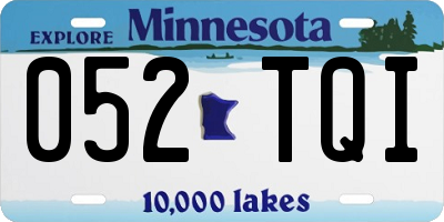 MN license plate 052TQI