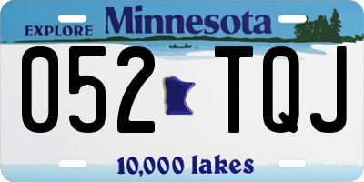 MN license plate 052TQJ