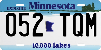 MN license plate 052TQM