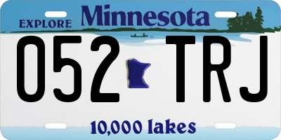 MN license plate 052TRJ