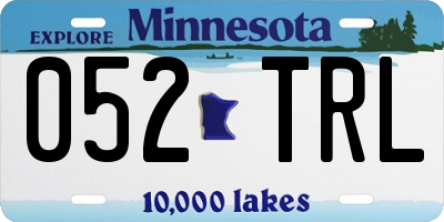 MN license plate 052TRL