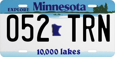 MN license plate 052TRN