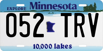 MN license plate 052TRV