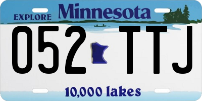 MN license plate 052TTJ